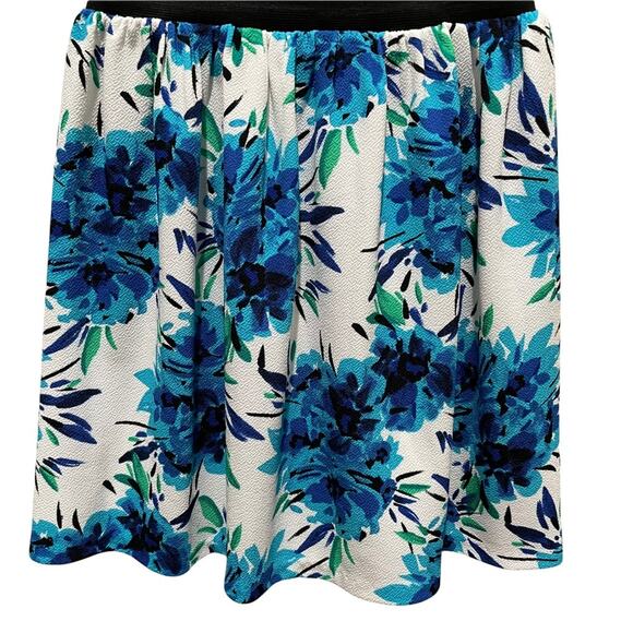 Aqua Bloomingdales Floral and Striped Tank Mini Dress Black White Blue Small - Picture 2 of 6